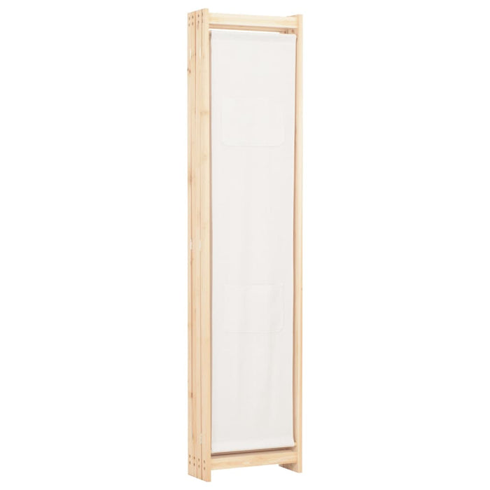 Paravan de cameră cu 4 panouri, crem, 160x170x4 cm, textil - WALTI WALTI