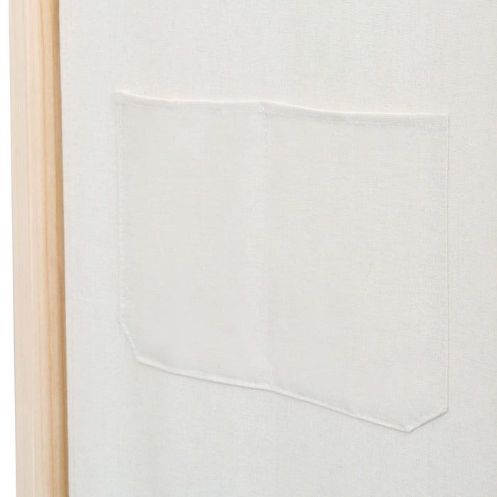 Paravan de cameră cu 4 panouri, crem, 160x170x4 cm, textil - WALTI WALTI