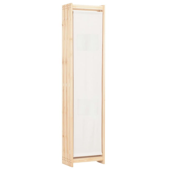 Paravan cameră, 6 panouri, crem, 240x170 x4 cm, material textil - WALTI WALTI