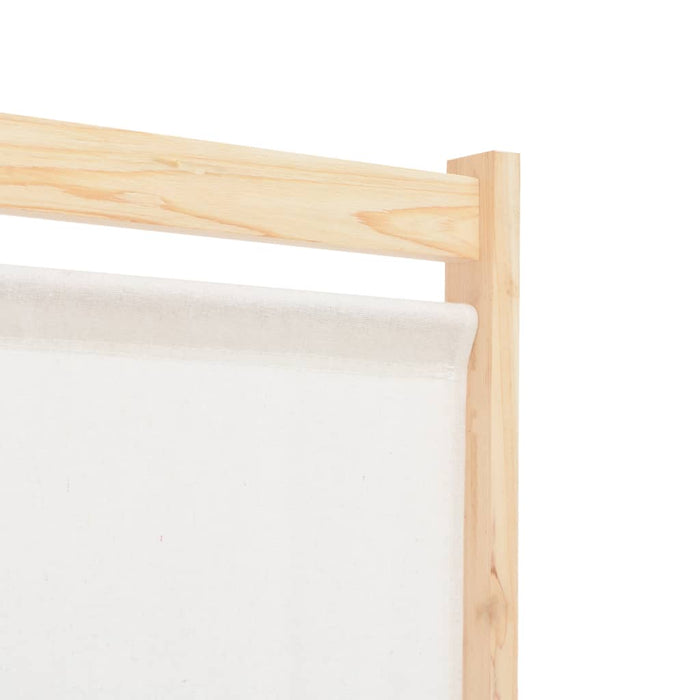 Paravan cameră, 6 panouri, crem, 240x170 x4 cm, material textil - WALTI WALTI