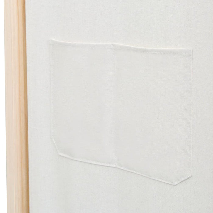 Paravan cameră, 6 panouri, crem, 240x170 x4 cm, material textil - WALTI WALTI