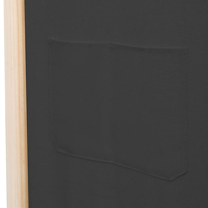 Paravan de cameră cu 4 panouri, gri, 160x170x4 cm, textil - WALTI WALTI