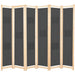 Paravan cameră, 6 panouri, gri, 240x170 x4 cm, material textil - WALTI WALTI