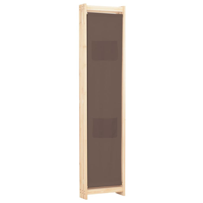 Paravan de cameră cu 3 panouri, maro, 120x170x4 cm, textil - WALTI WALTI