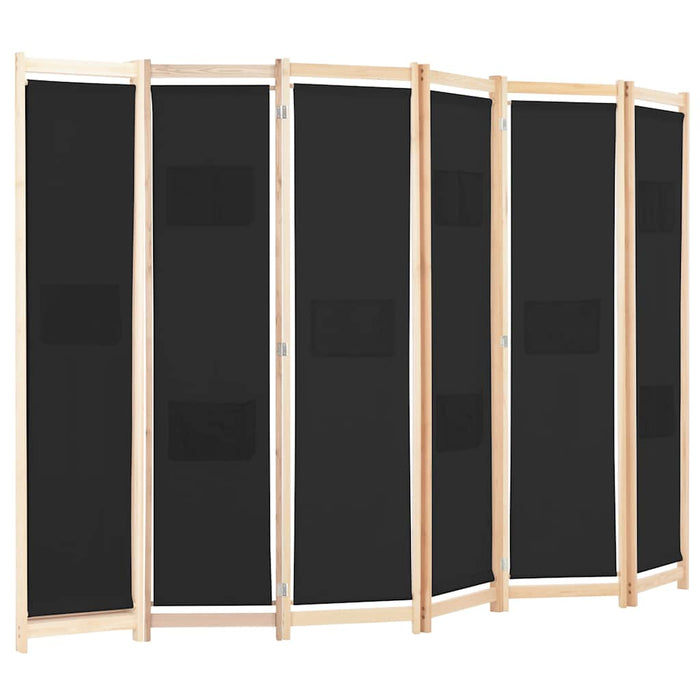 Paravan de cameră cu 6 panouri, 240x170 x4 cm, material textil - WALTI WALTI