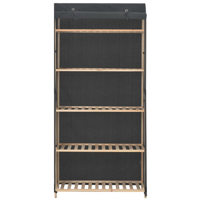 Șifonier, gri, 79 x 40 x 170 cm, material textil - WALTI WALTI