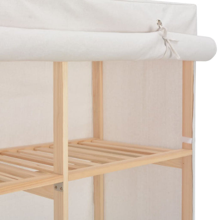 Șifonier, alb, 200 x 40 x 170 cm, material textil - WALTI WALTI