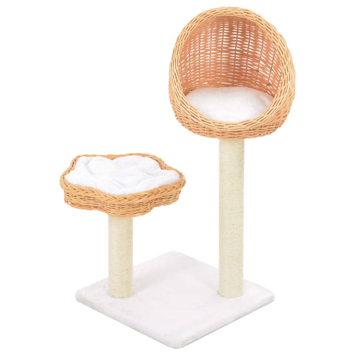 Ansamblu pentru pisici cu stâlp funie sisal, natural, salcie - WALTI WALTI