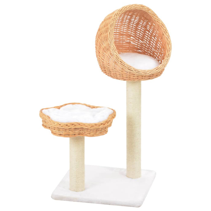 Ansamblu pentru pisici cu stâlp funie sisal, natural, salcie - WALTI WALTI