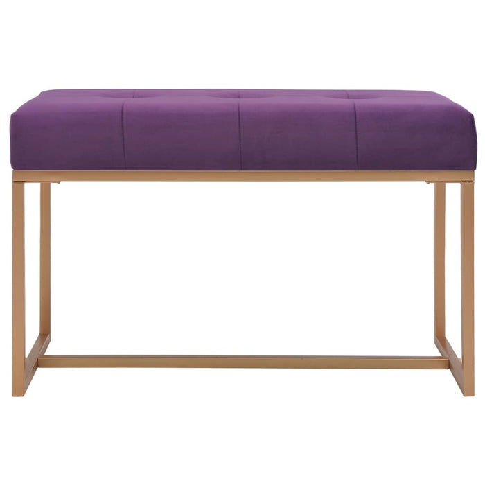 Bancă, violet, 80 cm, catifea - WALTI WALTI