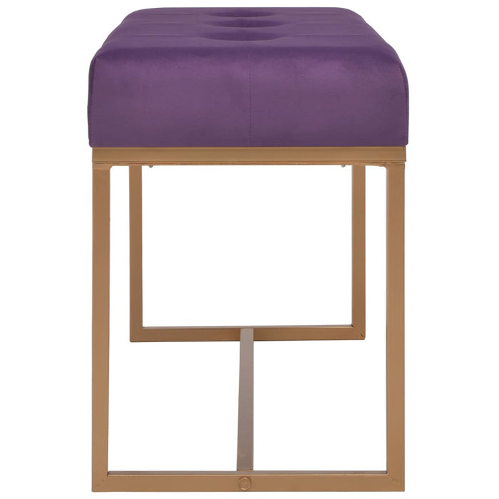 Bancă, violet, 80 cm, catifea - WALTI WALTI