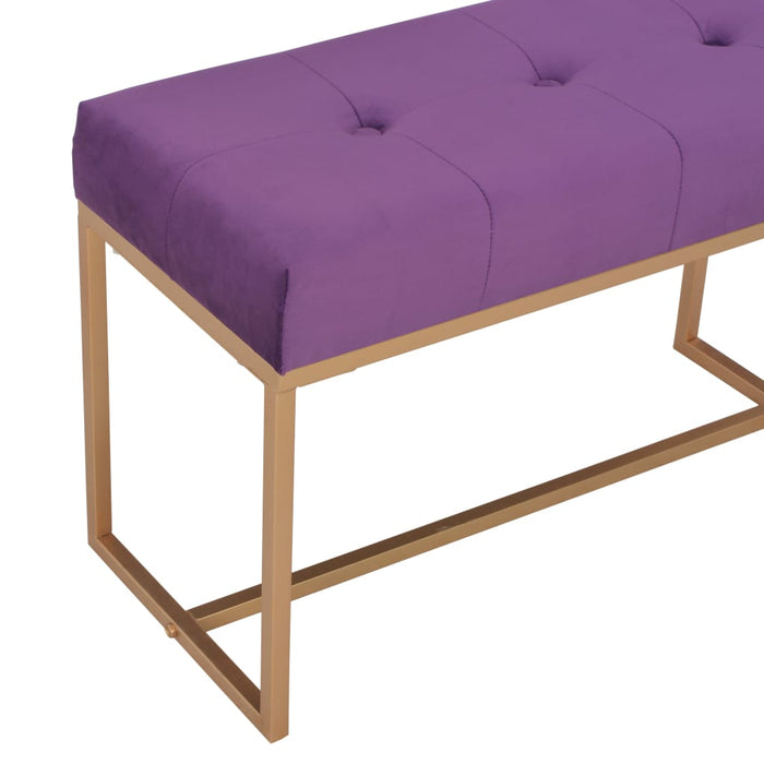 Bancă, violet, 80 cm, catifea - WALTI WALTI