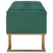 Banchetă cu un compartiment de depozitare verde 105 cm catifea - WALTI WALTI