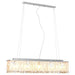Lustră cu mărgele de cristal, argintiu, 104 cm, E14 - WALTI WALTI