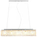 Lustră cu mărgele de cristal, argintiu, 104 cm, E14 - WALTI WALTI