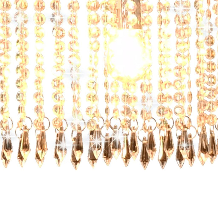 Lustră cu mărgele de cristal, argintiu, 104 cm, E14 - WALTI WALTI