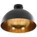 Lustre, 2 buc., negru și auriu, semisferic, E27 - WALTI WALTI