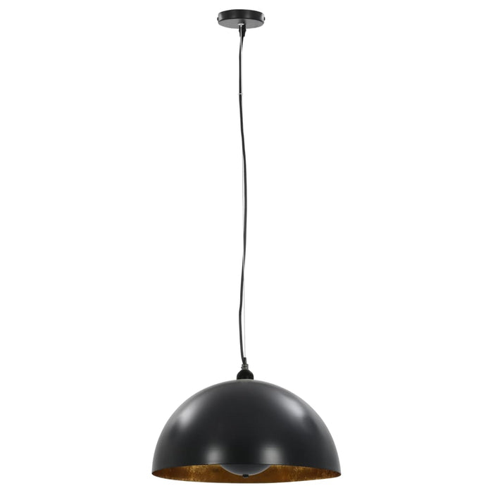 Lustre, 2 buc., negru și auriu, semisferic, 40 cm, E27 - WALTI WALTI