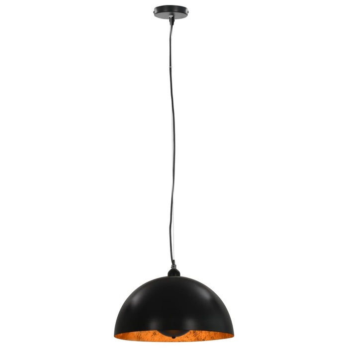 Lustre, 2 buc., negru și auriu, semisferic, 40 cm, E27 - WALTI WALTI