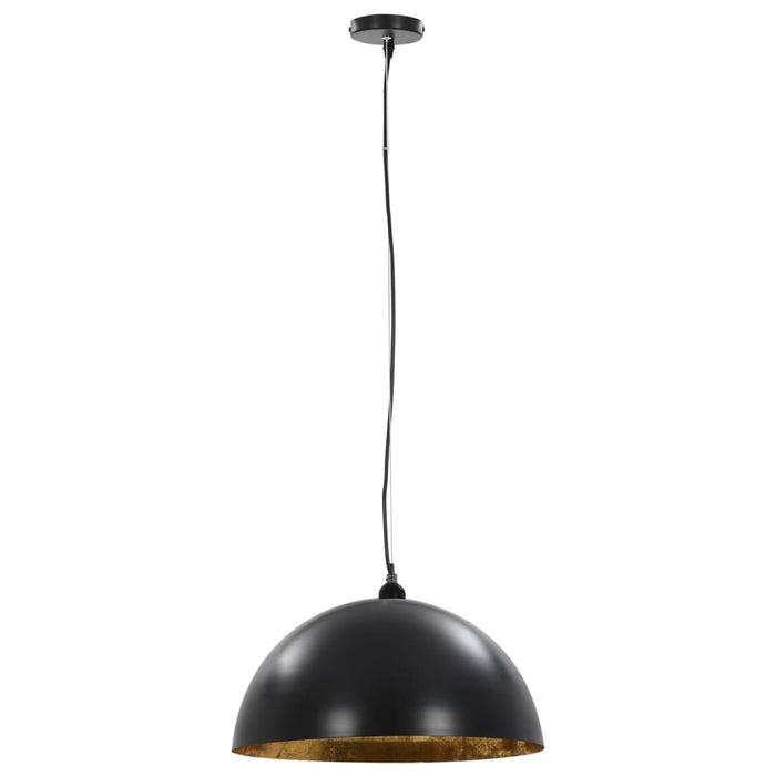 Lustre, 2 buc., negru și auriu, 50 cm, semisferic, E27 - WALTI WALTI