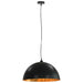 Lustre, 2 buc., negru și auriu, 50 cm, semisferic, E27 - WALTI WALTI