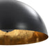 Lustre, 2 buc., negru și auriu, 50 cm, semisferic, E27 - WALTI WALTI