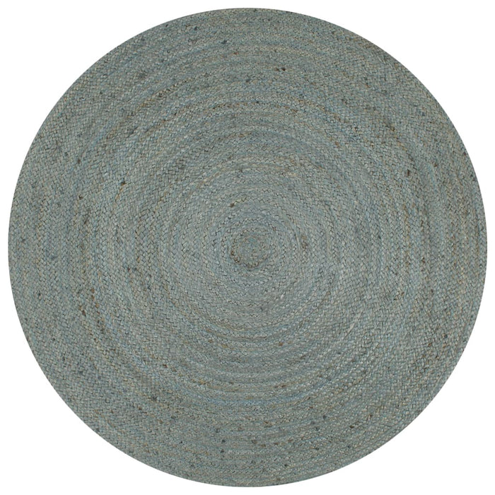 Covor manual, verde măsliniu, 90 cm, iută, rotund - WALTI WALTI