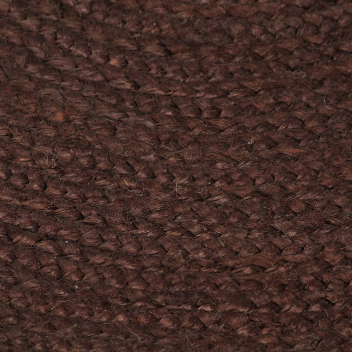 Covor manual, maro, 90 cm, iută, rotund - WALTI WALTI