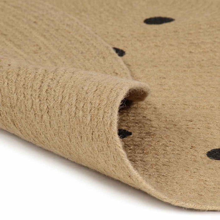 Covor manual cu imprimeu în buline, 90 cm, iută - WALTI WALTI
