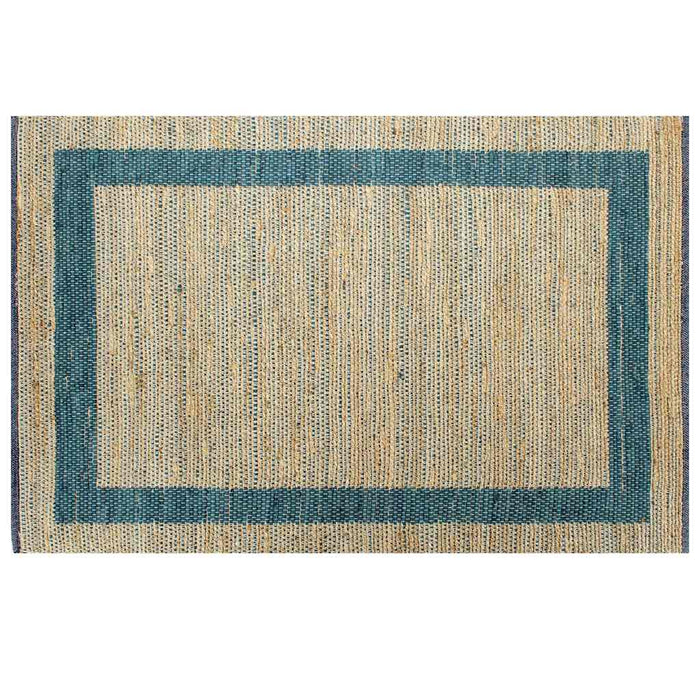 Covor manual, albastru, 80 x 160 cm, iută WALTI