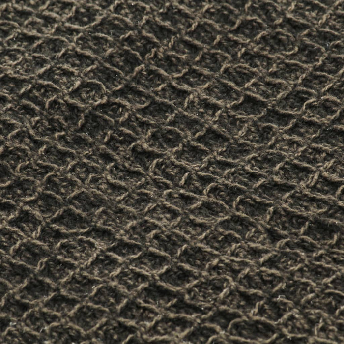 Pătură decorativă, antracit/maro, 160 x 210 cm, bumbac WALTI