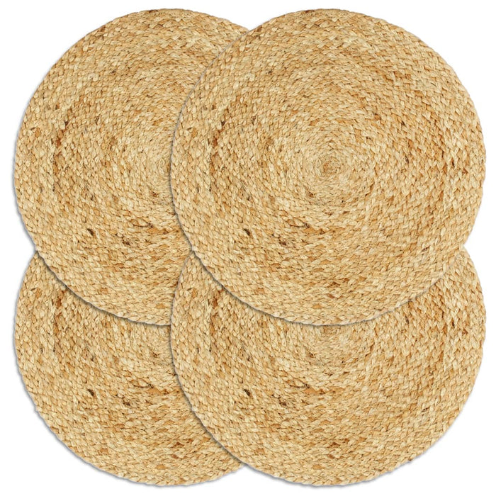 Naproane, 4 buc., natural, 38 cm, iută, rotund - WALTI WALTI