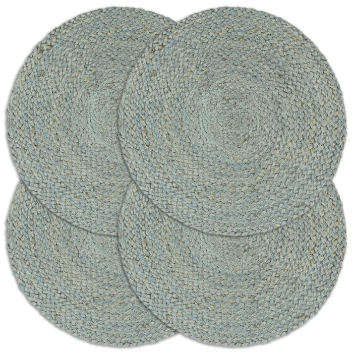 Naproane, 4 buc., verde olive, 38 cm, iută, simplu, rotund - WALTI WALTI