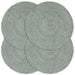 Naproane, 4 buc., verde olive, 38 cm, iută, simplu, rotund - WALTI WALTI