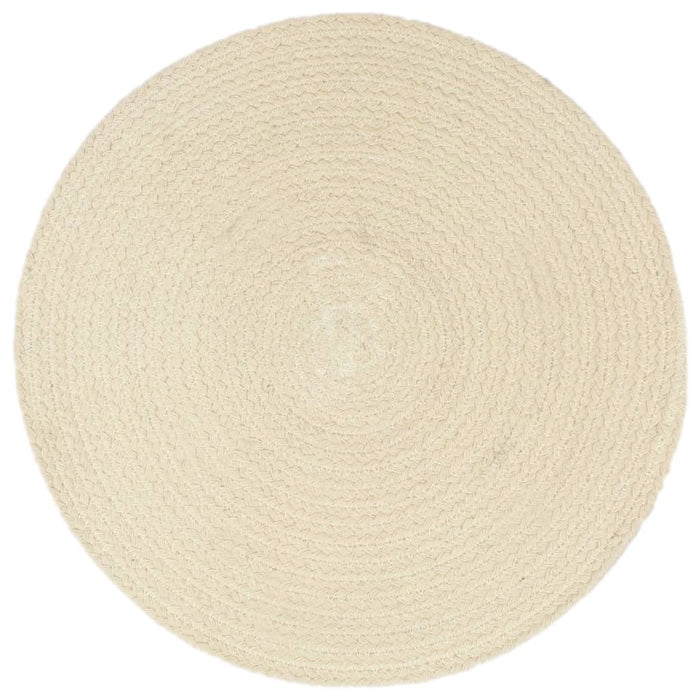 Naproane, 6 buc., natural, 38 cm, bumbac, rotund WALTI