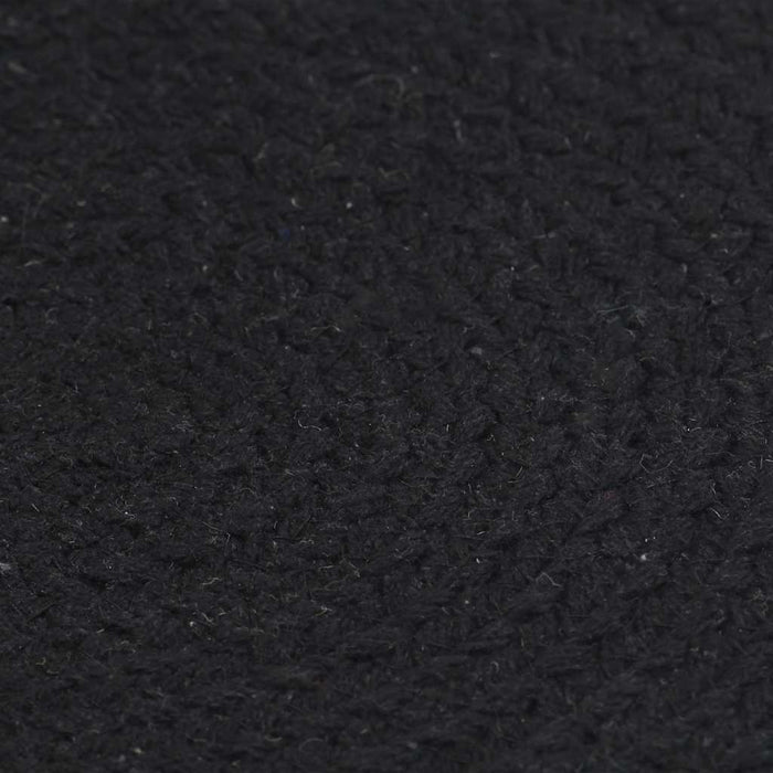 Naproane, 4 buc., negru, 38 cm, bumbac, rotund WALTI