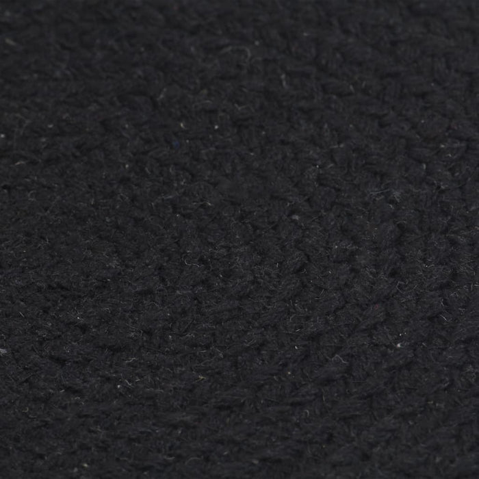 Naproane, 6 buc., negru, 38 cm, bumbac, rotund WALTI