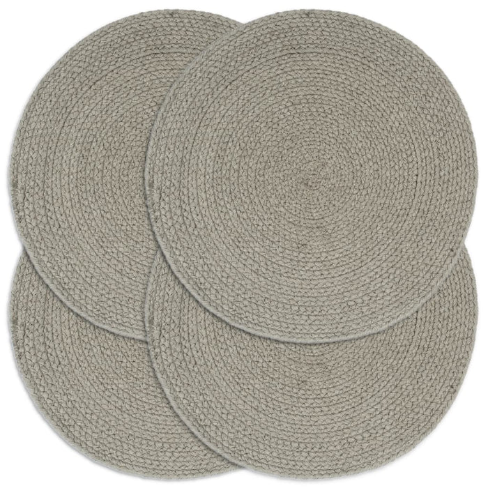 Naproane, 4 buc., gri, 38 cm, bumbac, simplu, rotund - WALTI WALTI