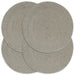 Naproane, 4 buc., gri, 38 cm, bumbac, simplu, rotund - WALTI WALTI