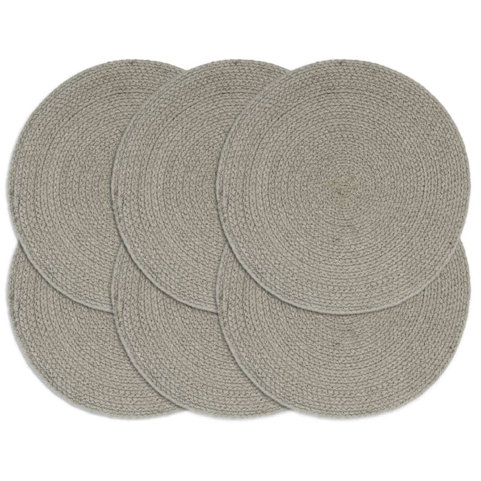 Naproane, 6 buc., gri, 38 cm, bumbac, rotund - WALTI WALTI