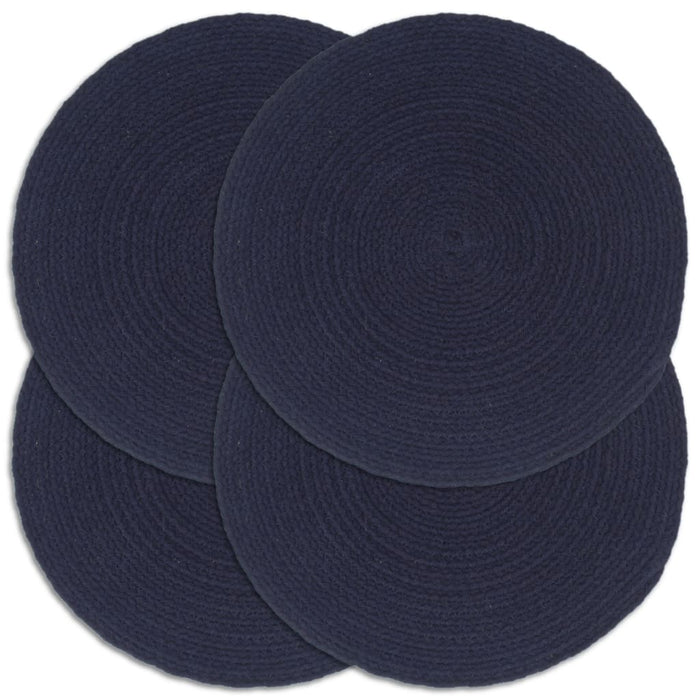 Naproane, 4 buc., bleumarin, 38 cm, rotund, simplu, bumbac WALTI