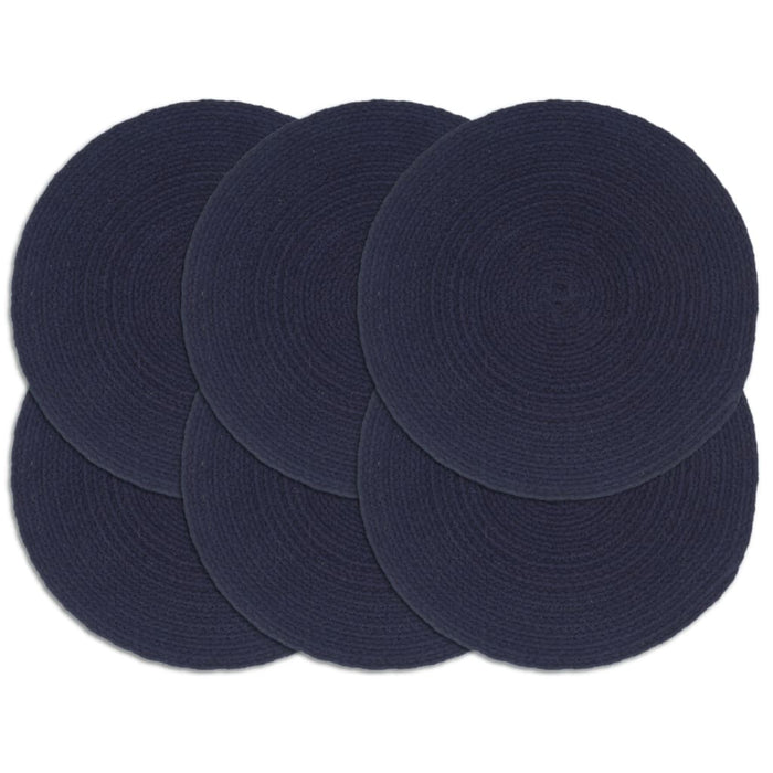 Naproane, 6 buc., bleumarin, 38 cm, bumbac, rotund - WALTI WALTI