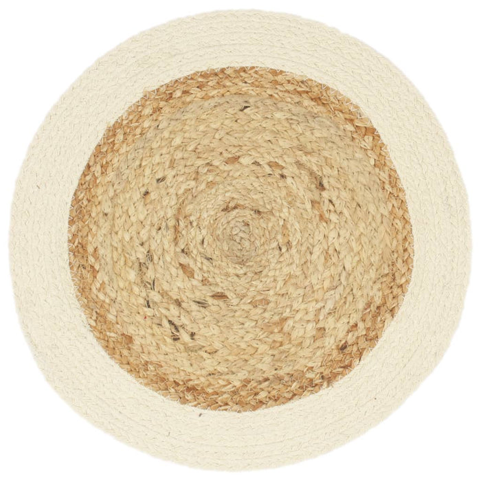Naproane, 4 buc., natural, 38 cm, iută și bumbac, rotund - WALTI WALTI