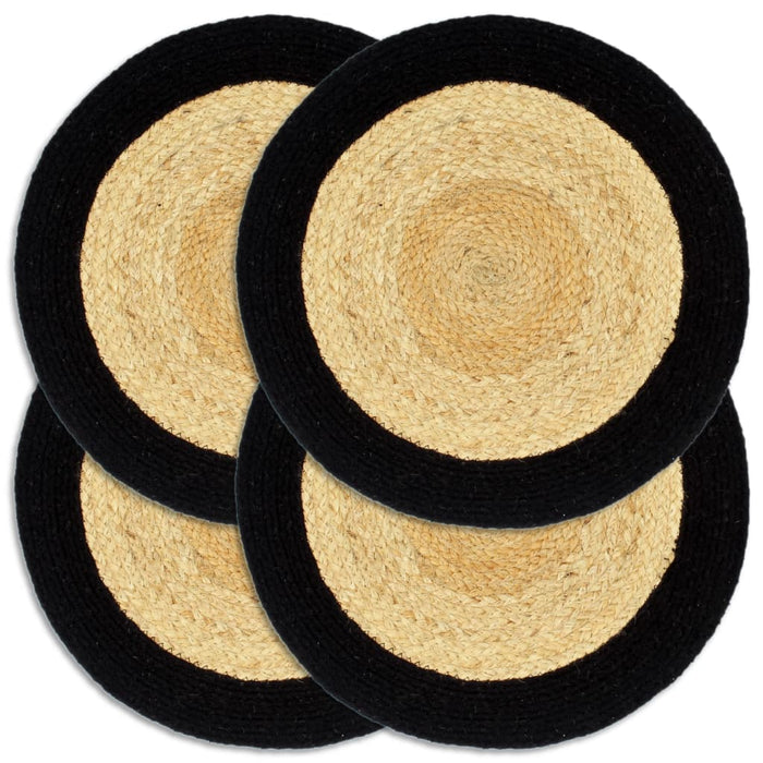 Naproane, 4 buc., natural și negru, 38 cm, iută și bumbac - WALTI WALTI