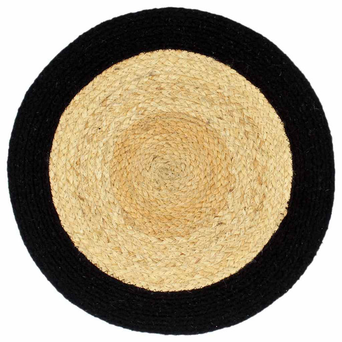 Naproane, 6 buc., natural și negru, 38 cm, iută și bumbac - WALTI WALTI