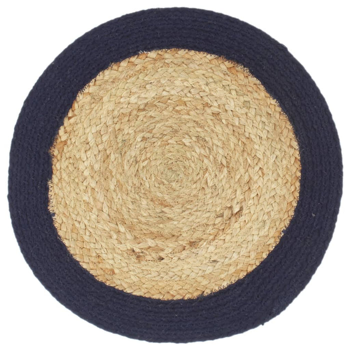 Naproane, 4 buc., natural și bleumarin, 38 cm, iută și bumbac - WALTI WALTI