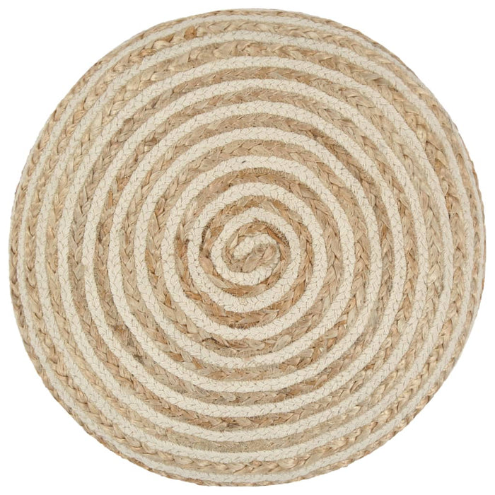Taburet lucrat manual, 40 x 45 cm, iută - WALTI WALTI