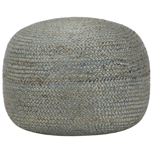 Taburet lucrat manual, verde olive, 45x30 cm, iută - WALTI WALTI