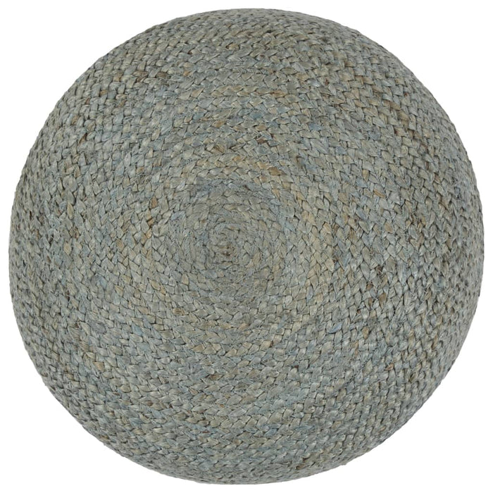 Taburet lucrat manual, verde olive, 45x30 cm, iută - WALTI WALTI