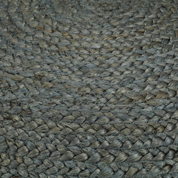Taburet lucrat manual, verde olive, 45x30 cm, iută - WALTI WALTI